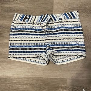 White/blue 3” pixie shorts